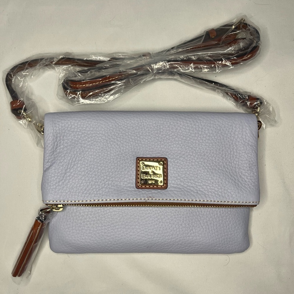 Dooney & Bourke	Foldover Zip Crossbody - Glacier Blue
